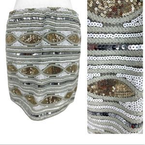 Coveted Clothing Sequin Mini Skirt – Size Large